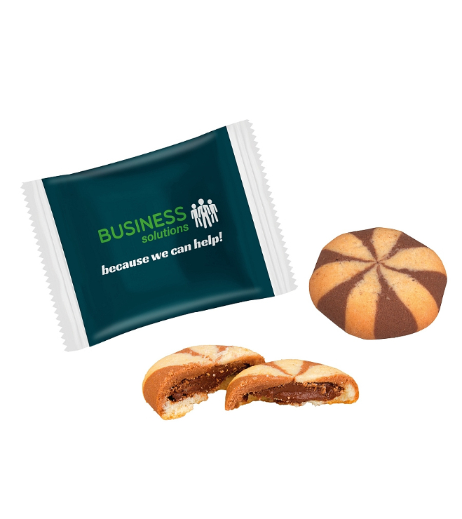 Tiikeri-mainoskeksi logopakkauksessa