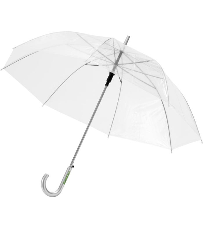 Sateenvarjo läpinäkyvällä kuvulla
