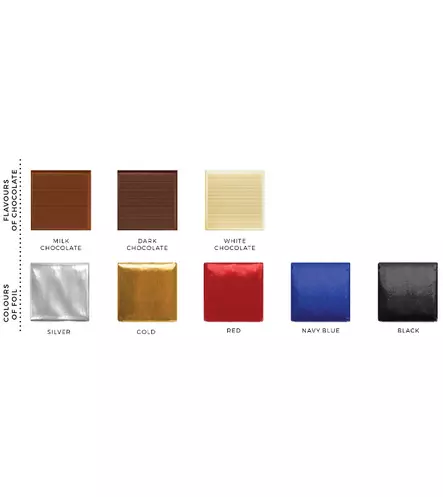 Neliö Suklaapala Logopaperissa - Suklaat - SL0040 - 2