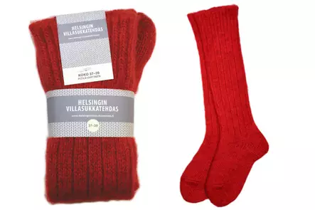 Suomalaiset Pitkävartiset Villasukat Logolla - Sukat - VST00110 - 1