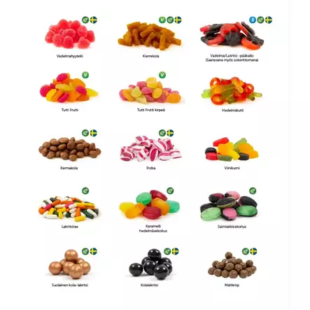 Mainosmakeispurkki Logolla 100g - Karkit - PRES8782 - 2