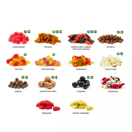 Mainosmakeiset Paperipussissa 100g - Karkit - PRES8783 - 2