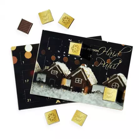 Double Suklaakalenteri Omalla Painatuksella - Suklaakalenterit - ST2004 - 1
