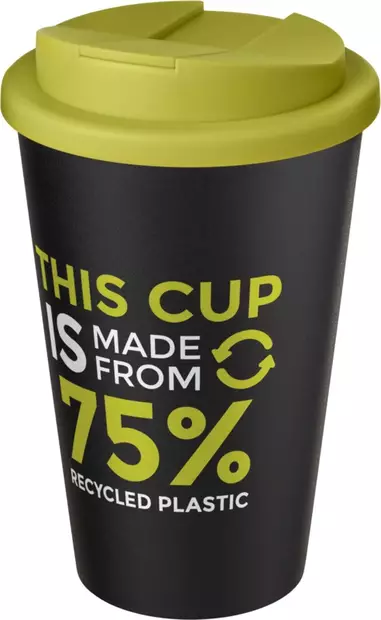 Americano Eco-kahvimuki, suljettava kansi - Termosmukit painatuksella - 210425 - 2