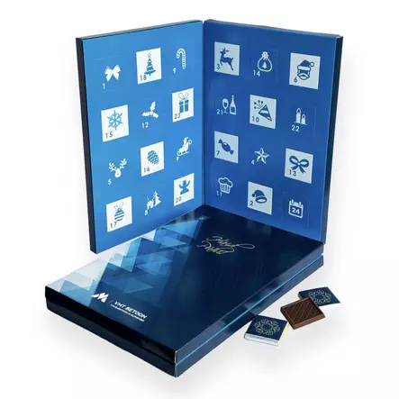 Napolitan Book Suklaakalenteri Painatuksella - Suklaakalenterit - ST2005 - 1