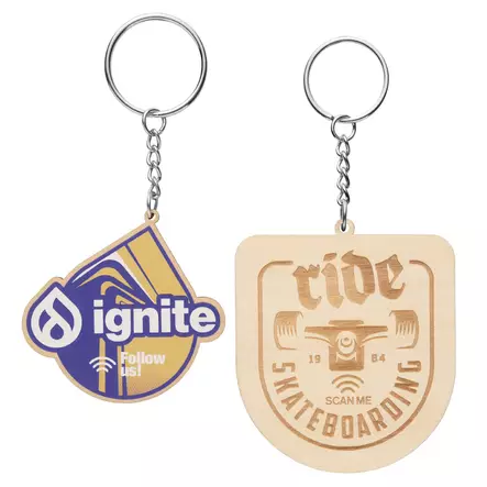 Puinen Avaimenperä Valinnaisella Muodolla - Avaimenperät painatuksella - MK5009 - 1